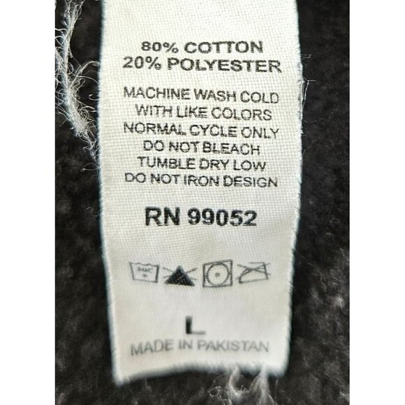 Independent Trading Company Woman Size L Hoodie Black with Front & back Art - Picture 6 of 6